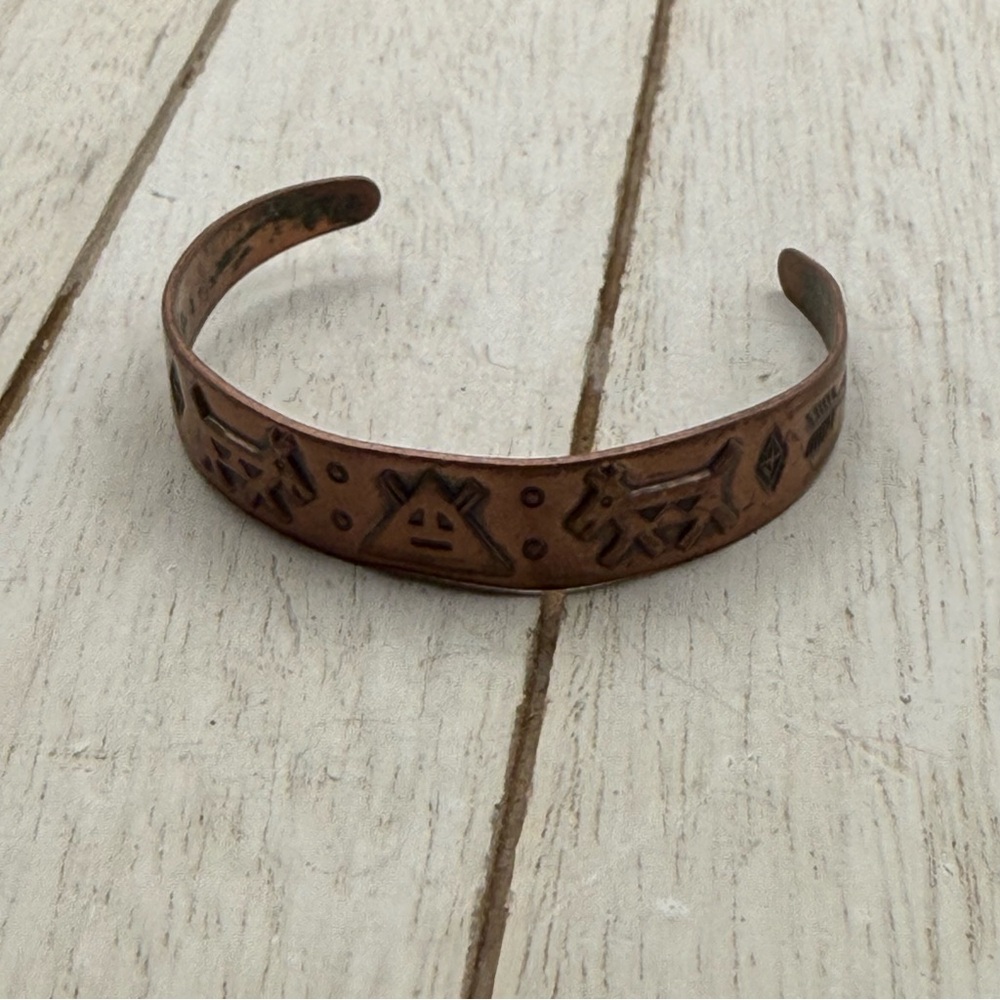 Copper Engraved unisex Bracelet